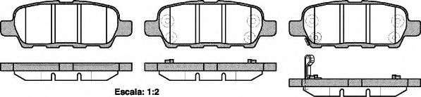 Imagine set placute frana,frana disc REMSA 0876.21