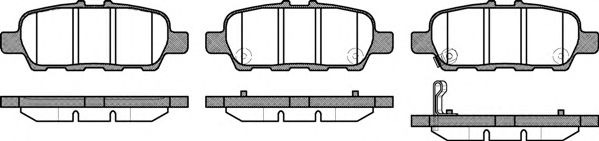 Imagine set placute frana,frana disc REMSA 0876.31