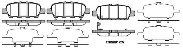 Imagine set placute frana,frana disc REMSA 0876.41