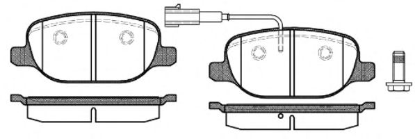 Imagine set placute frana,frana disc REMSA 0878.02