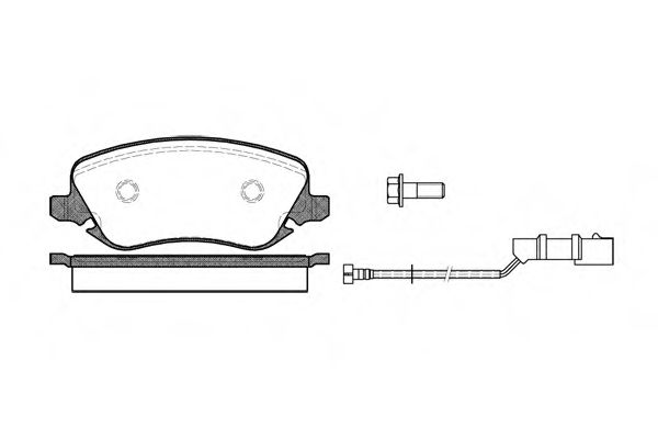 Imagine set placute frana,frana disc REMSA 0879.02