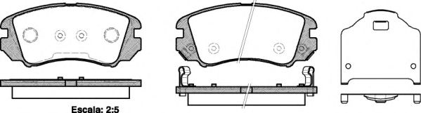 Imagine set placute frana,frana disc REMSA 0953.22