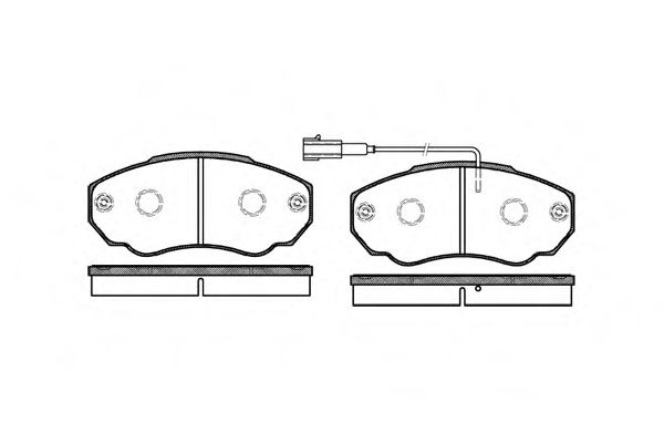 Imagine set placute frana,frana disc REMSA 0960.01