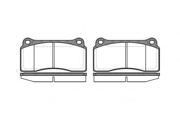 Imagine set placute frana,frana disc REMSA 0983.00