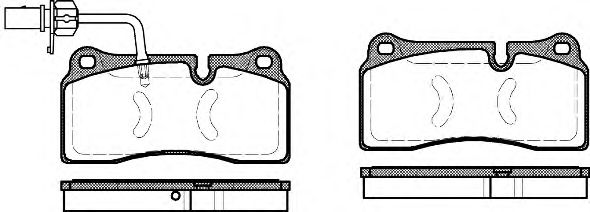 Imagine set placute frana,frana disc REMSA 0983.11