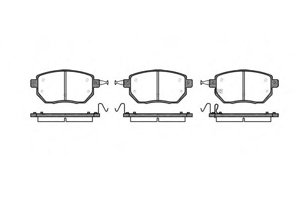 Imagine set placute frana,frana disc REMSA 0985.02