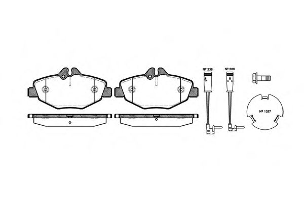 Imagine set placute frana,frana disc REMSA 0990.02