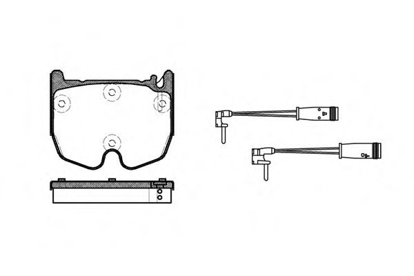 Imagine set placute frana,frana disc REMSA 0992.02