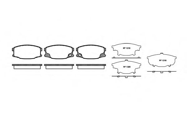 Imagine set placute frana,frana disc REMSA 1037.00