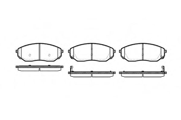 Imagine set placute frana,frana disc REMSA 1041.02