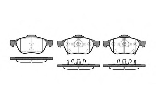 Imagine set placute frana,frana disc REMSA 1054.02