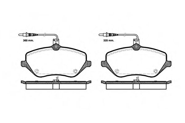 Imagine set placute frana,frana disc REMSA 1101.04