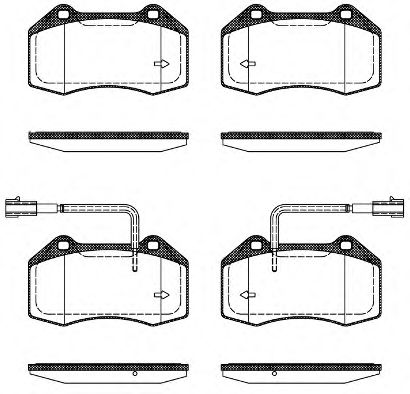 Imagine set placute frana,frana disc REMSA 1113.22