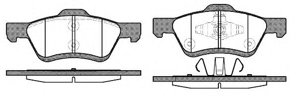 Imagine set placute frana,frana disc REMSA 1124.00