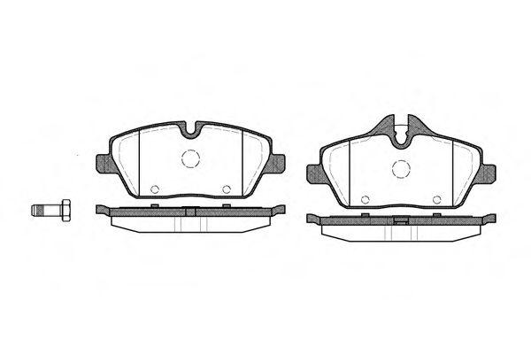 Imagine set placute frana,frana disc REMSA 1131.00