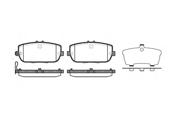 Imagine set placute frana,frana disc REMSA 1190.01