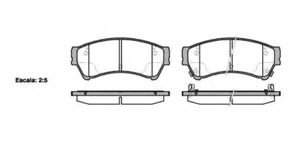 Imagine set placute frana,frana disc REMSA 1196.02