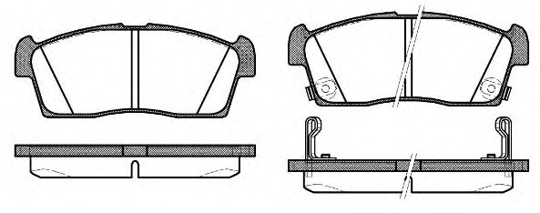 Imagine set placute frana,frana disc REMSA 1199.02