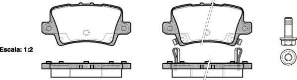 Imagine set placute frana,frana disc REMSA 1206.02