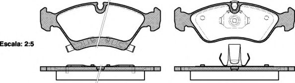 Imagine set placute frana,frana disc REMSA 1214.02