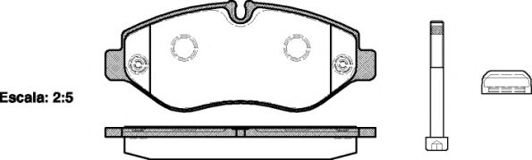 Imagine set placute frana,frana disc REMSA 1245.10