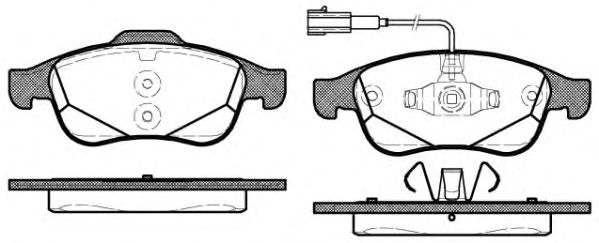 Imagine set placute frana,frana disc REMSA 1248.02