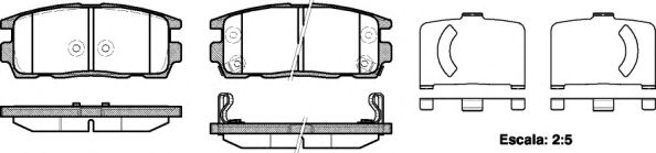 Imagine set placute frana,frana disc REMSA 1260.12