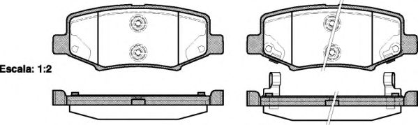 Imagine set placute frana,frana disc REMSA 1264.02