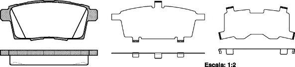 Imagine set placute frana,frana disc REMSA 1268.00