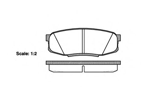 Imagine set placute frana,frana disc REMSA 1272.00