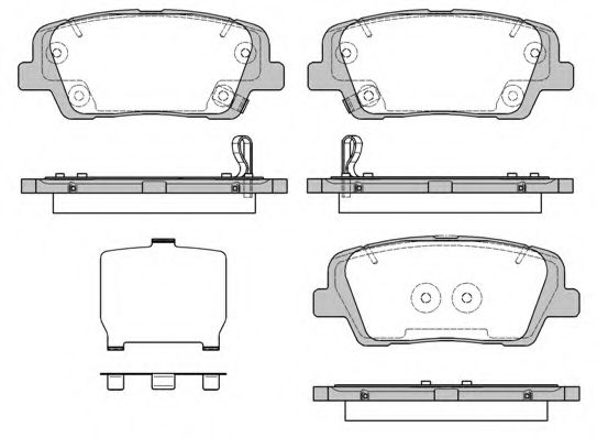 Set placute frana,frana disc REMSA 1274.09