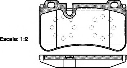 Imagine set placute frana,frana disc REMSA 1280.00