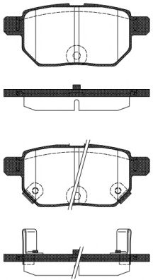 Imagine set placute frana,frana disc REMSA 1286.22