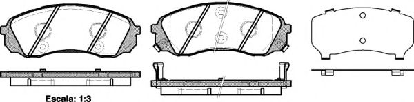 Imagine set placute frana,frana disc REMSA 1291.02