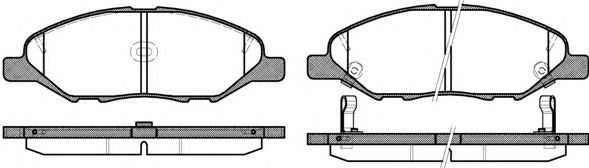 Imagine set placute frana,frana disc REMSA 1293.02