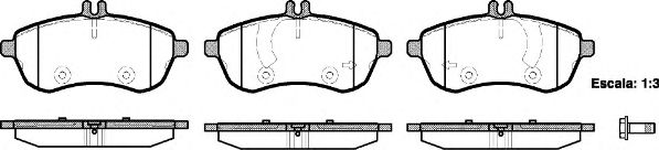 Imagine set placute frana,frana disc REMSA 1301.00