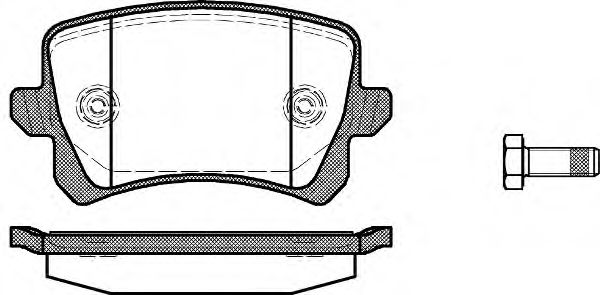 Imagine set placute frana,frana disc REMSA 1342.00