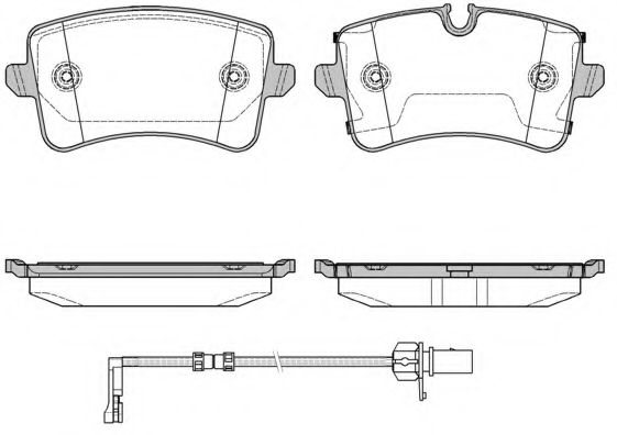 Imagine set placute frana,frana disc REMSA 1343.20