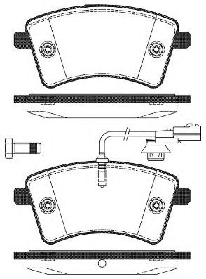 Imagine set placute frana,frana disc REMSA 1351.01