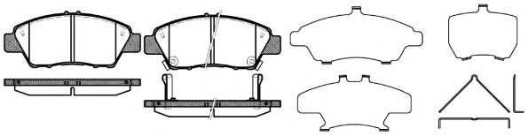 Imagine set placute frana,frana disc REMSA 1358.02