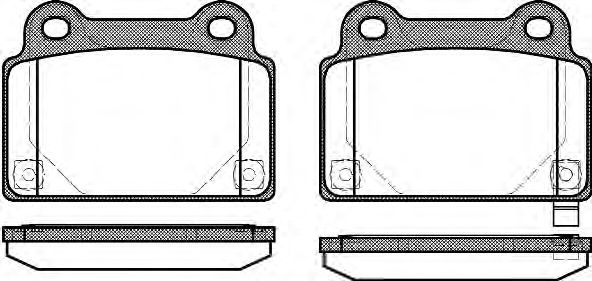 Imagine set placute frana,frana disc REMSA 1364.02