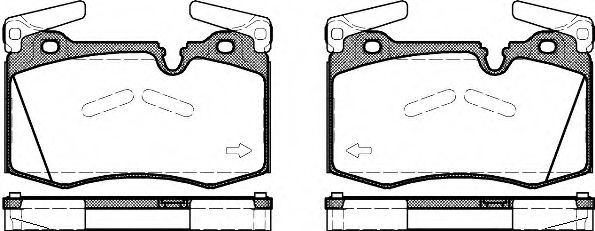 Imagine set placute frana,frana disc REMSA 1374.00