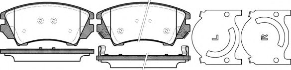 Imagine set placute frana,frana disc REMSA 1375.12