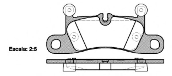 Imagine set placute frana,frana disc REMSA 1379.10