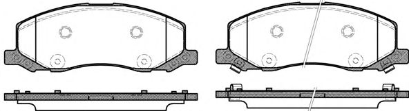 Imagine set placute frana,frana disc REMSA 1386.02