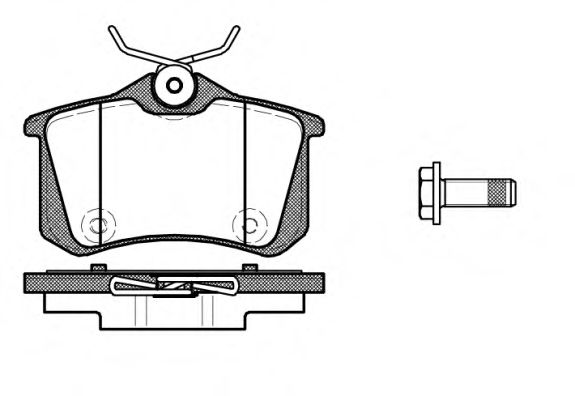 Imagine set placute frana,frana disc REMSA 1391.10