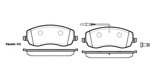 Imagine set placute frana,frana disc REMSA 1393.02