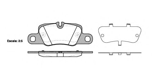 Imagine set placute frana,frana disc REMSA 1401.00