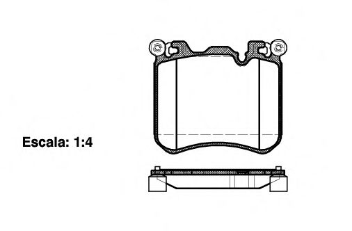 Imagine set placute frana,frana disc REMSA 1413.00