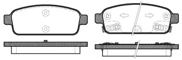 Imagine set placute frana,frana disc REMSA 1432.12